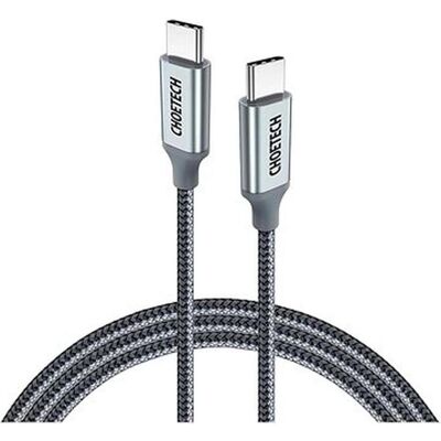 Choetech USB Type C - USB Type C cable 5A 100 W Power supply 480 Mbps 1.8 m gray (XCC-1002-GY) (1.80 m, USB 2.0, 100 W), USB Kabel Choetech USB Type C - USB Type C cable 5A 100 W Power supply 480 Mbps 1.8 m gray (XCC-1002-GY) (1.80 m, USB 2.0, 100 W), USB Kabel