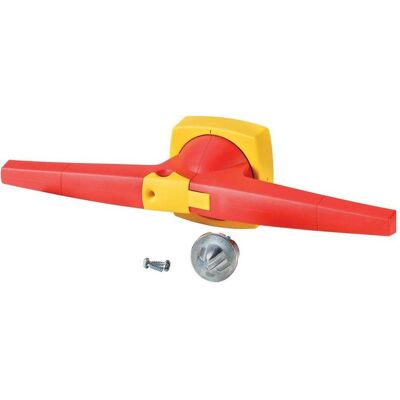 Eaton, Zubehör Antriebstechnik, Knebel, 14 mm, K6, Türeinbau, rot/gelb, 1818063 Eaton, Zubehör Antriebstechnik, Knebel, 14 mm, K6, Türeinbau, rot/gelb, 1818063