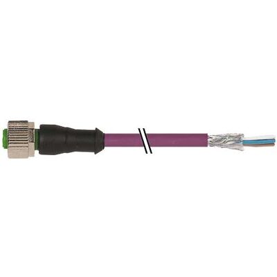 Murr Elektronik M12 Bu 0° freies Ltg.-ende DeviceNet PUR AWG24+AWG22 geschirmt vt UL/CSA+schleppk. 5m, Elektronikkabel + Stecker, Violett Murr Elektronik M12 Bu 0° freies Ltg.-ende DeviceNet PUR AWG24+AWG22 geschirmt vt UL/CSA+schleppk. 5m, Elektronikkabel + Stecker, Violett