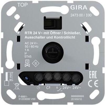 Gira 247300, Thermostat, Weiss Gira 247300, Thermostat, Weiss
