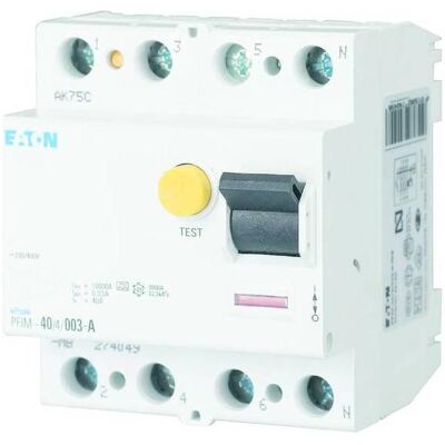 Eaton 102871 Schutzschalter - FI-Schalter 100A 4p 300mA Typ A Eaton 102871 Schutzschalter - FI-Schalter 100A 4p 300mA Typ A