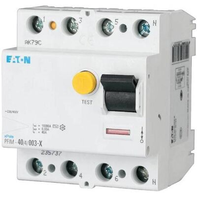 Eaton, Schutzschalter, FI-Schalter, 63A, 4p, 30mA, Typ A 294163 Eaton, Schutzschalter, FI-Schalter, 63A, 4p, 30mA, Typ A 294163