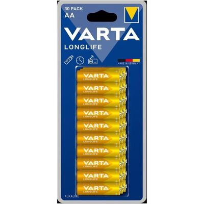 Varta AA Longlife LR06 (30 Stk., AA, 2800 mAh), Batterien + Akkus Varta AA Longlife LR06 (30 Stk., AA, 2800 mAh), Batterien + Akkus