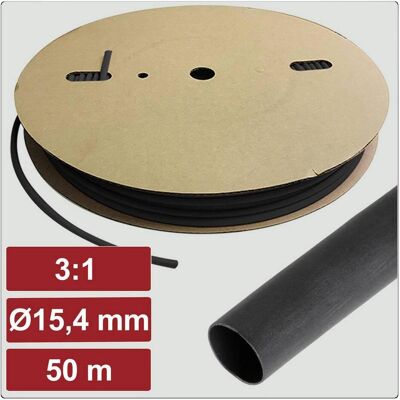 Electronic Garage, Schrumpfschlauch, EG25CA072 Schrumpfschlauch mit Kleber Schwarz 15.4 mm 5.1 mm S (50x) Electronic Garage, Schrumpfschlauch, EG25CA072 Schrumpfschlauch mit Kleber Schwarz 15.4 mm 5.1 mm S (50x)
