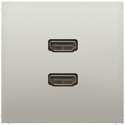 JUNG MAES1133 Stahl HDMI Wandbuchse - Multimedia-Anschluss JUNG MAES1133 Stahl HDMI Wandbuchse - Multimedia-Anschluss