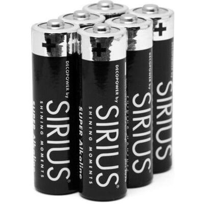 Sirius Batterien AA 6er Pack (6 Stk., AA), Batterien + Akkus Sirius Batterien AA 6er Pack (6 Stk., AA), Batterien + Akkus