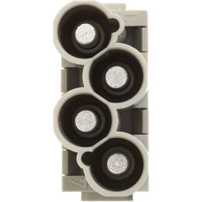 Harting Han 4 MOD M-C 40A - (2 stk.), Elektronikkabel + Stecker, Grau Harting Han 4 MOD M-C 40A - (2 stk.), Elektronikkabel + Stecker, Grau