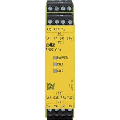 Pilz PNOZ e1.1p - Sicherheitsrelais - 24VDC, 2SO, taktile Sensoren Pilz PNOZ e1.1p - Sicherheitsrelais - 24VDC, 2SO, taktile Sensoren