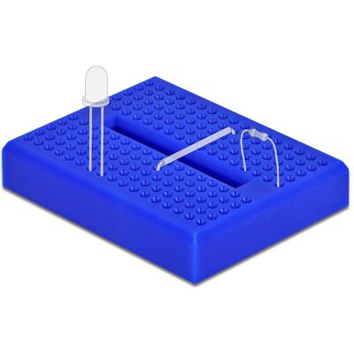 Delock Breadboard 170 Kontakte, blau, Entwicklungsboard + Kit Delock Breadboard 170 Kontakte, blau, Entwicklungsboard + Kit