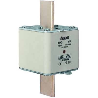 Hager, Sicherung, HAG LNH3425M NH3-Sicherung 425A 500V (425 A) Hager, Sicherung, HAG LNH3425M NH3-Sicherung 425A 500V (425 A)