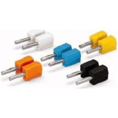 Wago Bananenstecker Stecker, gerade, Elektronikkabel + Stecker, Schwarz, Gelb, Blau, Weiss, Orange Wago Bananenstecker Stecker, gerade, Elektronikkabel + Stecker, Schwarz, Gelb, Blau, Weiss, Orange