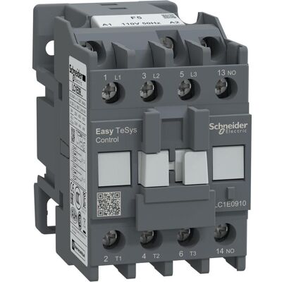 Schneider Easy TeSys Leistungsschütz 3P 9A 1NO 110V AC 50HZ LC1E0910F5, Relais Schneider Easy TeSys Leistungsschütz 3P 9A 1NO 110V AC 50HZ LC1E0910F5, Relais