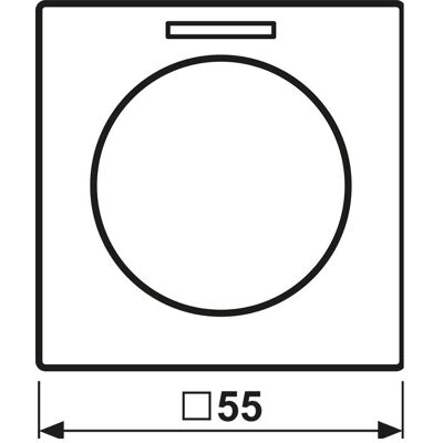 JUNG Drehknopf Symbol Dimmer A sw glz A1540KO5SW, Schalter + Taster, Schwarz JUNG Drehknopf Symbol Dimmer A sw glz A1540KO5SW, Schalter + Taster, Schwarz