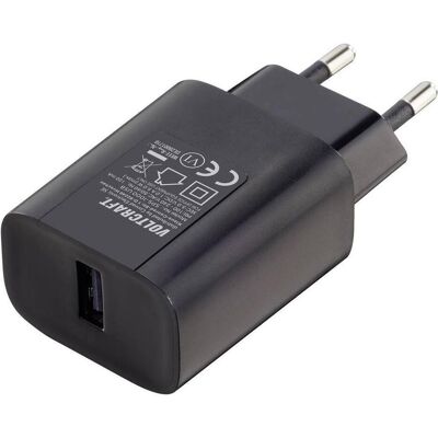 Voltcraft Stecker-Netzteil mit USB-Ausgang (5 W, 1 Port), USB Ladegerät, Schwarz Voltcraft Stecker-Netzteil mit USB-Ausgang (5 W, 1 Port), USB Ladegerät, Schwarz