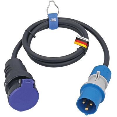 As - Schwabe, Verlängerungskabel, Adapterleitung 1,5m, Schwarz "CH" (1.50 m, Typ 23) As - Schwabe, Verlängerungskabel, Adapterleitung 1,5m, Schwarz "CH" (1.50 m, Typ 23)