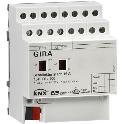 Gira Aktor 104000 KNX/EIB 2-Kanal 16A Schaltaktor Gira Aktor 104000 KNX/EIB 2-Kanal 16A Schaltaktor