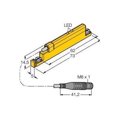 Turck Linearwegsensor (0.30 m), Stromkabel Turck Linearwegsensor (0.30 m), Stromkabel