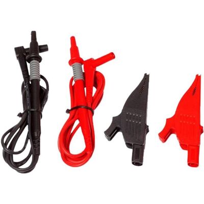 Benning, Messleitung, 10056274 Meetsnoeren met krokodillenklemmen rood, zwart t.b.v. PV 1-1+, PV 2, 2-delig Benning, Messleitung, 10056274 Meetsnoeren met krokodillenklemmen rood, zwart t.b.v. PV 1-1+, PV 2, 2-delig