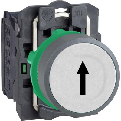 Schneider Electric Drucktaster, kompl, Kunststoff, tastend, XB5AA3341C0, Schalter + Taster, Grau, Weiss, Schwarz Schneider Electric Drucktaster, kompl, Kunststoff, tastend, XB5AA3341C0, Schalter + Taster, Grau, Weiss, Schwarz