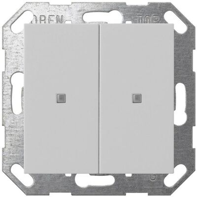 Gira 5173015 KNX Taster 2f System 55 grau m Wippe, Schalter + Taster, Grau Gira 5173015 KNX Taster 2f System 55 grau m Wippe, Schalter + Taster, Grau