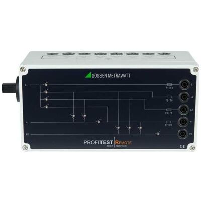 Gossen 3-Phasen-Prüfadadapter, Schwarz/silber, Messtechnik, Silber, Schwarz Gossen 3-Phasen-Prüfadadapter, Schwarz/silber, Messtechnik, Silber, Schwarz