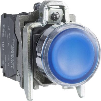 Schneider Electric Leuchtdrucktaster 1Ö 1S blau, Schalter + Taster, Blau Schneider Electric Leuchtdrucktaster 1Ö 1S blau, Schalter + Taster, Blau