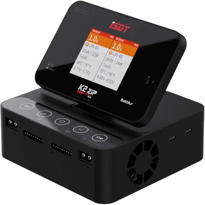 Isdt AC/DC Dual Channel Smart Charger -20A, 1-8S, RC Ladegerät, Schwarz Isdt AC/DC Dual Channel Smart Charger -20A, 1-8S, RC Ladegerät, Schwarz