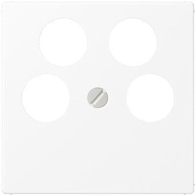 JUNG - A561-4SAT2WWM - Sat/TV/Radio - Zentralplatte - Faceplate JUNG - A561-4SAT2WWM - Sat/TV/Radio - Zentralplatte - Faceplate