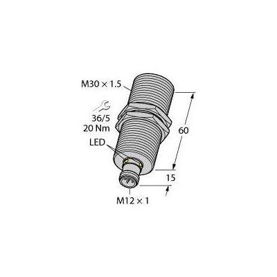 Turck Ultraschallsensor Reflexionstaster RU300U-M30M-LFX-H1151, Stromkabel Turck Ultraschallsensor Reflexionstaster RU300U-M30M-LFX-H1151, Stromkabel