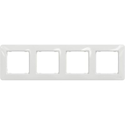 Schneider, Zubehör Schalterprogramm, FRAME 4PL SDD311804 WHITE Schneider, Zubehör Schalterprogramm, FRAME 4PL SDD311804 WHITE