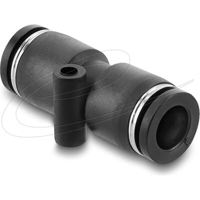 Delock Pneumatik Steckverbinder 8 mm mit Befestigungsloch ge, Elektronikkabel + Stecker, Schwarz Delock Pneumatik Steckverbinder 8 mm mit Befestigungsloch ge, Elektronikkabel + Stecker, Schwarz