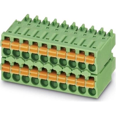 Phoenix Contact FMCD 1,5/12-ST-3,5, Elektronikkabel + Stecker, Grün Phoenix Contact FMCD 1,5/12-ST-3,5, Elektronikkabel + Stecker, Grün