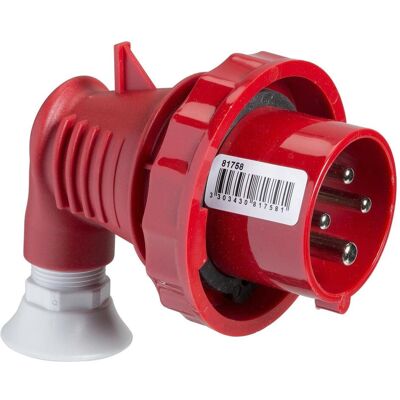 Schneider Electric, Netzstecker + Netzkupplung, Industrie-Wechselstecker, 90° abgew., 16A, 3p+N+E, 380-415 V AC, IP67 81759 Schneider Electric, Netzstecker + Netzkupplung, Industrie-Wechselstecker, 90° abgew., 16A, 3p+N+E, 380-415 V AC, IP67 81759
