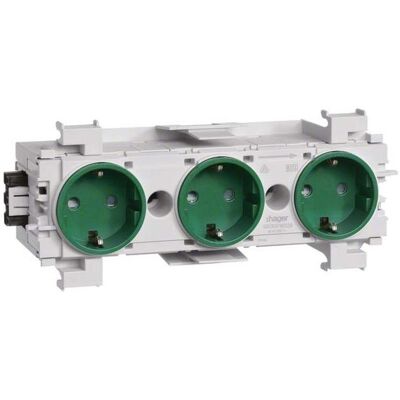Hager, Steckdose, TEH GS30016029 Steckdose 3-f,WA-Steck,Klemm,frontr,gr Hager, Steckdose, TEH GS30016029 Steckdose 3-f,WA-Steck,Klemm,frontr,gr