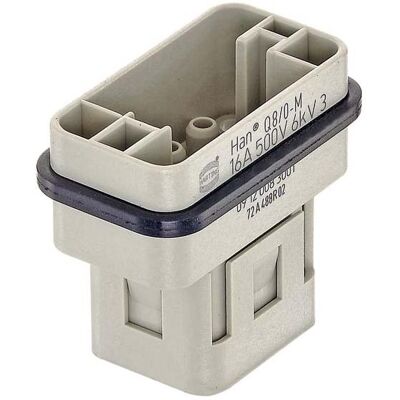 Harting Steckereinsatz, Elektronikkabel + Stecker, Grau Harting Steckereinsatz, Elektronikkabel + Stecker, Grau