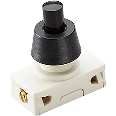 Bachmann EB-Druckknopfschalter sw 2 1 A 250V 1p. 924.138, Schalter + Taster, Schwarz Bachmann EB-Druckknopfschalter sw 2 1 A 250V 1p. 924.138, Schalter + Taster, Schwarz
