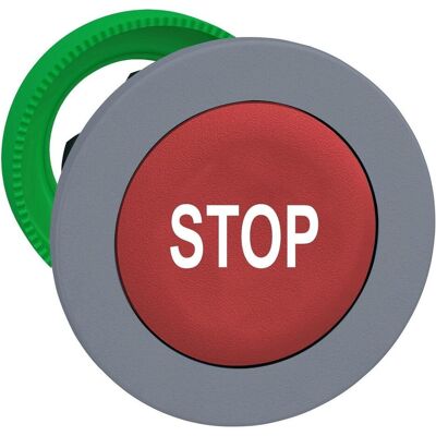 Schneider Electric Drucktaster, Front, Beschriftung STOP, ZB5FA434C0, Schalter + Taster, Rot, Schwarz, Grau Schneider Electric Drucktaster, Front, Beschriftung STOP, ZB5FA434C0, Schalter + Taster, Rot, Schwarz, Grau