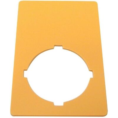 Eaton Not-Halt-Schild 33x50mm blank, Schalter + Taster, Gelb Eaton Not-Halt-Schild 33x50mm blank, Schalter + Taster, Gelb