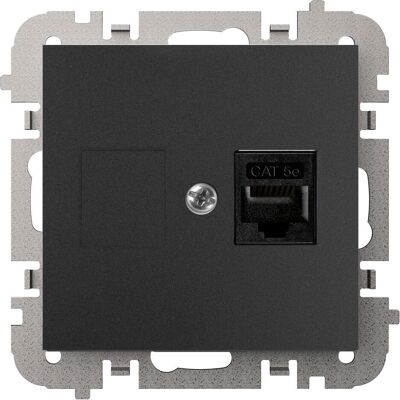 Elektro-Plast, Steckdose, Vestra Single RJ45 Computersteckdose ohne Rahmen Unterputz IP20 schwarz 3848-19 Elektro-Plast, Steckdose, Vestra Single RJ45 Computersteckdose ohne Rahmen Unterputz IP20 schwarz 3848-19