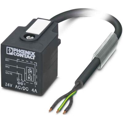 Phoenix Contact SAC-3P- 3,0-PUR/A-1L-Z Inhalt:, Elektronikkabel + Stecker, Schwarz, Grau Phoenix Contact SAC-3P- 3,0-PUR/A-1L-Z Inhalt:, Elektronikkabel + Stecker, Schwarz, Grau
