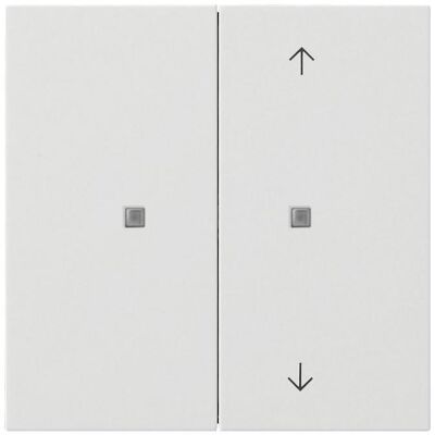 Gira 5175112, Schalter + Taster, Weiss Gira 5175112, Schalter + Taster, Weiss