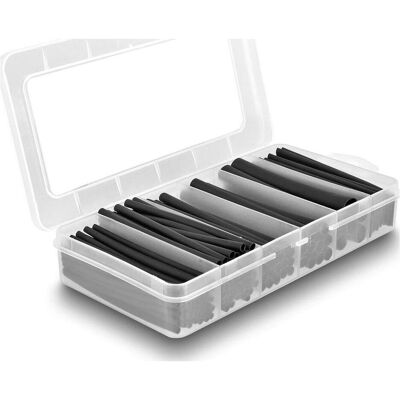 Delock, Schrumpfschlauch, Schrumpfschlauch Sortimentsbox, schwarz, 122-teilig (122x) Delock, Schrumpfschlauch, Schrumpfschlauch Sortimentsbox, schwarz, 122-teilig (122x)