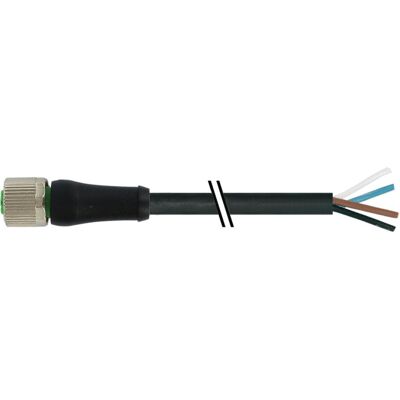 Murr Elektronik M12 Power T-kod. Bu. 0° freies Ltg.-ende PUR 4x1.5 sw UL/CSA+schleppk. 5m, Elektronikkabel + Stecker, Schwarz Murr Elektronik M12 Power T-kod. Bu. 0° freies Ltg.-ende PUR 4x1.5 sw UL/CSA+schleppk. 5m, Elektronikkabel + Stecker, Schwarz