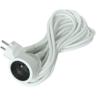 Solight Weiß Verlängerungskabel - 7m, 230V/10A, 1 Steckdose Solight Weiß Verlängerungskabel - 7m, 230V/10A, 1 Steckdose