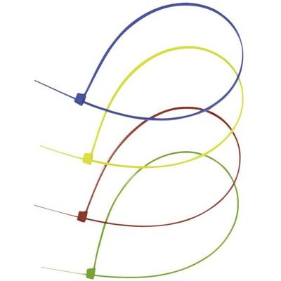 Vivanco Kabelbinder, Kabelbinder 4,6 / 200 mm, 100 Stk. bunt (200 mm, 100 Stk.) Vivanco Kabelbinder, Kabelbinder 4,6 / 200 mm, 100 Stk. bunt (200 mm, 100 Stk.)