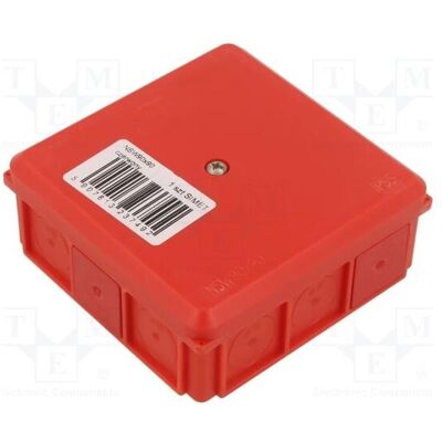 Simet, Abzweigdose, Puszka naścienna 90x37x90mm IP55 z dławnicami z wkrętem czerwona NSW90x90 35418701 Simet, Abzweigdose, Puszka naścienna 90x37x90mm IP55 z dławnicami z wkrętem czerwona NSW90x90 35418701
