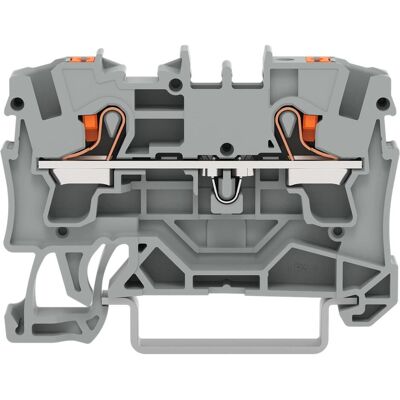 Wago Durchgangsklemme 6.20 mm Push-, Elektronikzubehör + Gehäuse, Grau Wago Durchgangsklemme 6.20 mm Push-, Elektronikzubehör + Gehäuse, Grau
