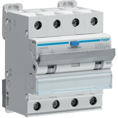 Hager, Schutzschalter, FI/LS 4Pol. 3P+N 32A/30mA Hager, Schutzschalter, FI/LS 4Pol. 3P+N 32A/30mA