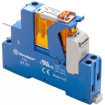 Finder Koppelrelais 16A 230VAC Serie 4C 1-polig, Relais Finder Koppelrelais 16A 230VAC Serie 4C 1-polig, Relais