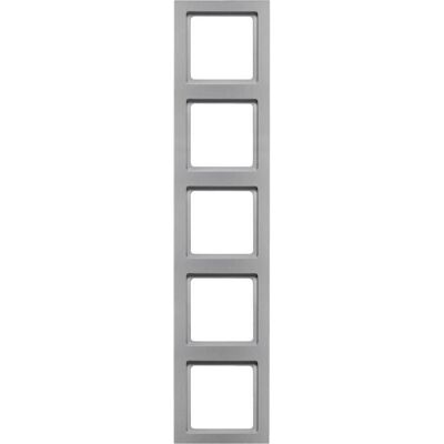 Berker, Zubehör Schalterprogramm, Rahmen 5fach Q.3 alu samt, lackiert Berker, Zubehör Schalterprogramm, Rahmen 5fach Q.3 alu samt, lackiert